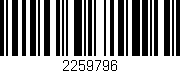 Código de barras (EAN, GTIN, SKU, ISBN): '2259796'