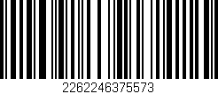 Código de barras (EAN, GTIN, SKU, ISBN): '2262246375573'