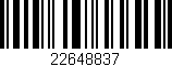 Código de barras (EAN, GTIN, SKU, ISBN): '22648837'