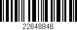 Código de barras (EAN, GTIN, SKU, ISBN): '22648846'