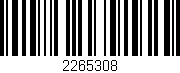 Código de barras (EAN, GTIN, SKU, ISBN): '2265308'