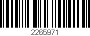 Código de barras (EAN, GTIN, SKU, ISBN): '2265971'