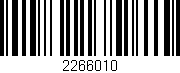 Código de barras (EAN, GTIN, SKU, ISBN): '2266010'