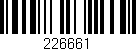 Código de barras (EAN, GTIN, SKU, ISBN): '226661'