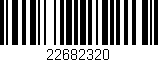 Código de barras (EAN, GTIN, SKU, ISBN): '22682320'