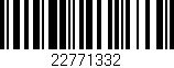 Código de barras (EAN, GTIN, SKU, ISBN): '22771332'
