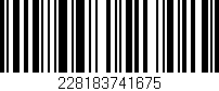 Código de barras (EAN, GTIN, SKU, ISBN): '228183741675'