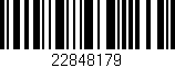 Código de barras (EAN, GTIN, SKU, ISBN): '22848179'