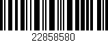 Código de barras (EAN, GTIN, SKU, ISBN): '22858580'