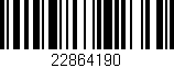 Código de barras (EAN, GTIN, SKU, ISBN): '22864190'