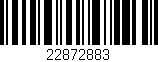 Código de barras (EAN, GTIN, SKU, ISBN): '22872883'