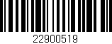 Código de barras (EAN, GTIN, SKU, ISBN): '22900519'