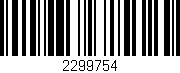 Código de barras (EAN, GTIN, SKU, ISBN): '2299754'