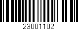 Código de barras (EAN, GTIN, SKU, ISBN): '23001102'
