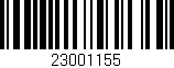 Código de barras (EAN, GTIN, SKU, ISBN): '23001155'
