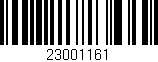 Código de barras (EAN, GTIN, SKU, ISBN): '23001161'
