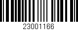 Código de barras (EAN, GTIN, SKU, ISBN): '23001166'
