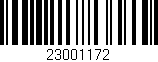 Código de barras (EAN, GTIN, SKU, ISBN): '23001172'