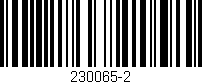 Código de barras (EAN, GTIN, SKU, ISBN): '230065-2'