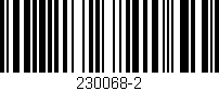 Código de barras (EAN, GTIN, SKU, ISBN): '230068-2'