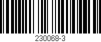 Código de barras (EAN, GTIN, SKU, ISBN): '230068-3'