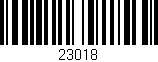 Código de barras (EAN, GTIN, SKU, ISBN): '23018'
