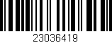 Código de barras (EAN, GTIN, SKU, ISBN): '23036419'