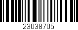 Código de barras (EAN, GTIN, SKU, ISBN): '23038705'