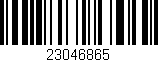 Código de barras (EAN, GTIN, SKU, ISBN): '23046865'
