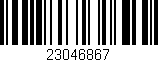Código de barras (EAN, GTIN, SKU, ISBN): '23046867'