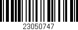 Código de barras (EAN, GTIN, SKU, ISBN): '23050747'