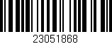 Código de barras (EAN, GTIN, SKU, ISBN): '23051868'