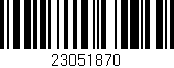 Código de barras (EAN, GTIN, SKU, ISBN): '23051870'