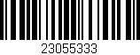 Código de barras (EAN, GTIN, SKU, ISBN): '23055333'