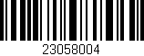 Código de barras (EAN, GTIN, SKU, ISBN): '23058004'