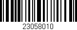 Código de barras (EAN, GTIN, SKU, ISBN): '23058010'