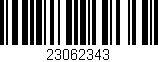 Código de barras (EAN, GTIN, SKU, ISBN): '23062343'