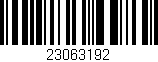 Código de barras (EAN, GTIN, SKU, ISBN): '23063192'