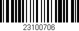 Código de barras (EAN, GTIN, SKU, ISBN): '23100706'