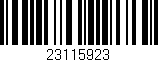Código de barras (EAN, GTIN, SKU, ISBN): '23115923'