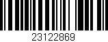 Código de barras (EAN, GTIN, SKU, ISBN): '23122869'