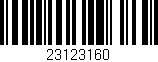 Código de barras (EAN, GTIN, SKU, ISBN): '23123160'
