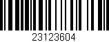 Código de barras (EAN, GTIN, SKU, ISBN): '23123604'