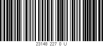 Código de barras (EAN, GTIN, SKU, ISBN): '23148_227_0_U'