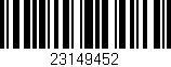 Código de barras (EAN, GTIN, SKU, ISBN): '23149452'