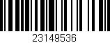 Código de barras (EAN, GTIN, SKU, ISBN): '23149536'