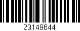 Código de barras (EAN, GTIN, SKU, ISBN): '23149644'