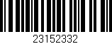 Código de barras (EAN, GTIN, SKU, ISBN): '23152332'