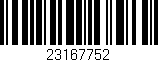 Código de barras (EAN, GTIN, SKU, ISBN): '23167752'