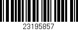 Código de barras (EAN, GTIN, SKU, ISBN): '23195857'